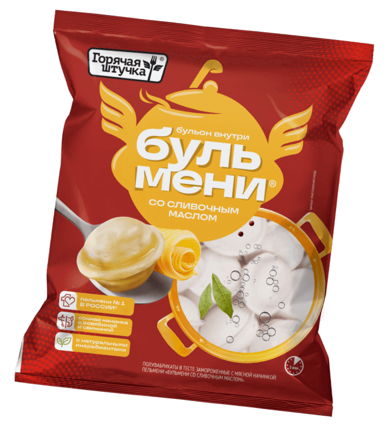 Бульмени со сливочным маслом